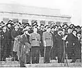 1943, Hundreds of Rabbis at the steps during the March on Washington