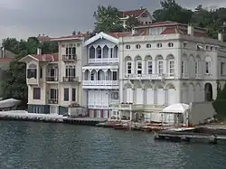 Ottoman era waterfront houses (yalı) on the Bosphorus.