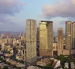 An aerial view of Lower Parel
