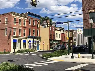Midtown Harrisburg as seen from the corner of 3rd & Reily Streets