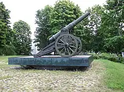 6 inch 120 pood barrel model 1877 siege gun