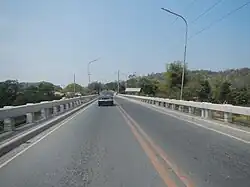 Naguilian Road along Naguilian Bridge