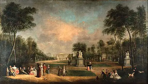 Brussels Park and the Palace of the Council of Brabant, Aurèle-Augustin Simons, 1789[14]