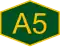 A5 highway logo