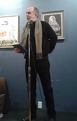 Moritz at Drawn & Quarterly in 2018