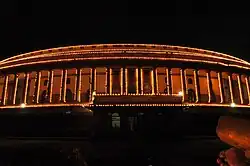 The Old Parliament House, illuminated for the 61st Indian independence day on 15 August 2007.