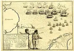 Scetch of the Engagement on the Dodder Bank, 5 August 1781