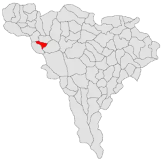 Location in Alba County