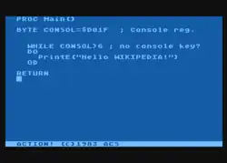 Action! fullscreen editor
