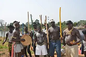 Ngondo activities at the Wouri banks