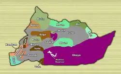 Map of the ethnic groups of Adamawa Region, Cameroon