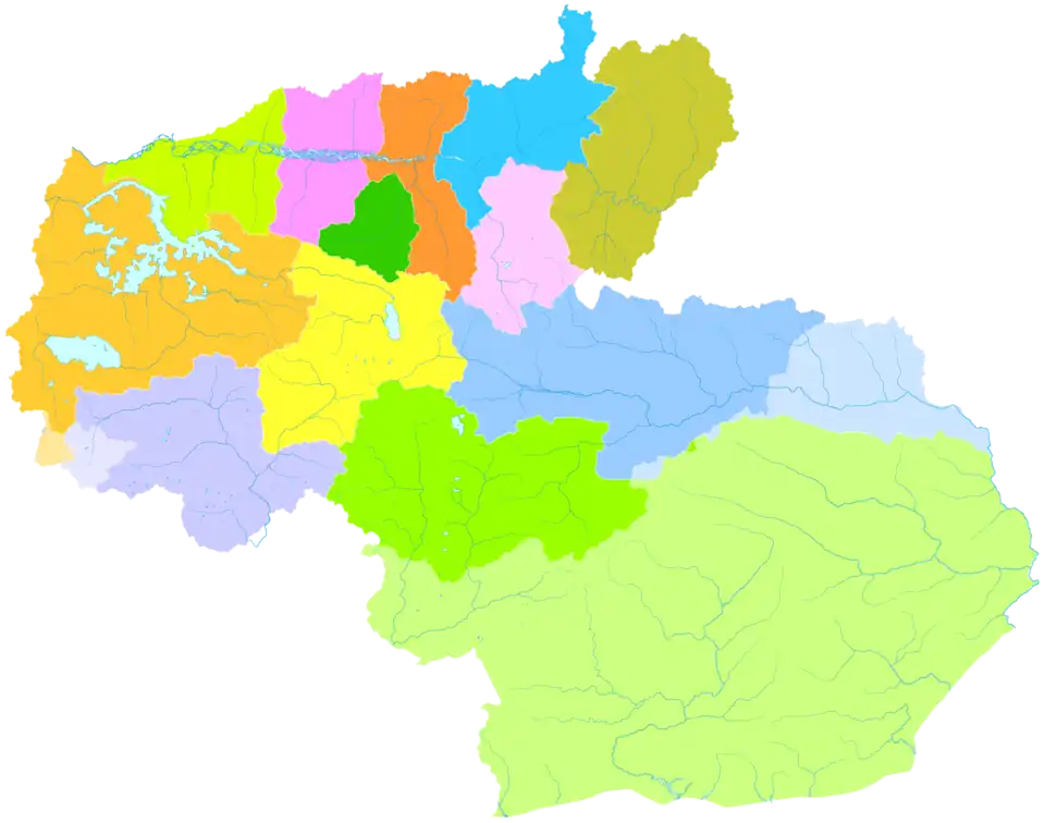 The location of Tsona in Shannan City (green and light green below; disputed area contained)