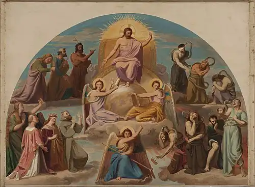 Sketch for "The Last Judgement", by Adolphe Roger, a fresco in the disabulatory.