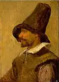 Flanders, 1630s (Man with a Hat painting by Adriaen Brouwer)
