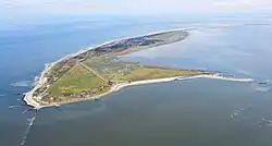 Aerial view of Wangerooge from the west