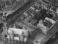 Aerial photograph of Westerkerk and Anne Frank House