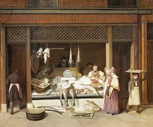 A Fishmonger's Shop by Jacques-Laurent Agasse