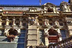 Detail of the exterior facing Riobamba Street