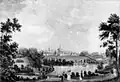 Akhtyrka Estate shown in an 1830s lithograph