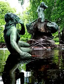 Aino Fountain in Lahti by Emil Wikström, 1912