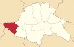 Location in the Tiflis Governorate