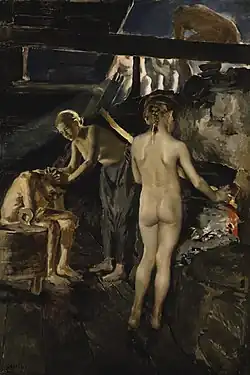 In the Sauna, 1889