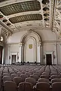 Elaborate decorations in Alexandru Ioan Cuza Hall