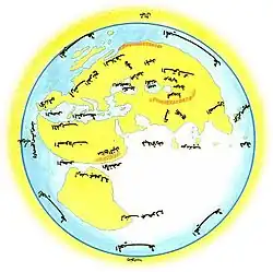 Al-Masudi's world map (10th century)