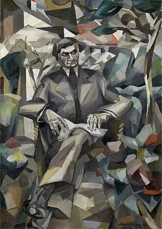 Albert Gleizes, 1911, Portrait de Jacques Nayral, oil on canvas, 161.9 x 114 cm, Tate Modern, London