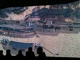 Animated version of the Riverside Scene at Qingming Festival