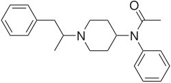 Chemical structure of α-methylacetylfentanyl.