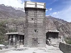 stone, wood and mud structure made Altit fort strong