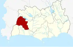 District location in Rayong province