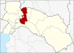 District location in Chachoengsao province