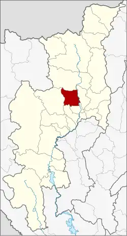District location in Chiang Mai province