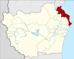 District location in Phetchaburi province