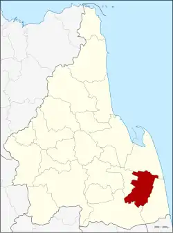 District location in Nakhon Si Thammarat province