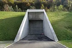 Amsteg portal (maintenance access), 507 m (1,663 ft) a.s.l.