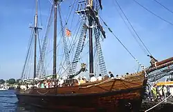 Photograph of the Dutch barquentine Elisabeth Smit