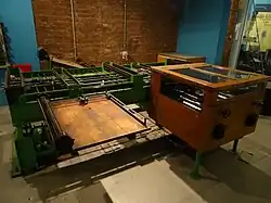 Picture of the differential analyser at the Museum of Science and Industry in Manchester, that was designed by Douglas Hartree