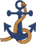 Anchor cross with rope