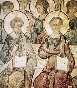 Fresco in the Dormition Cathedral, Vladimir, early 15th century