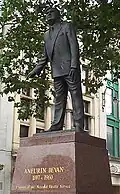 Statue of Aneurin Bevan in Cardiff Queen Street