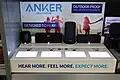 An Anker SoundCore interactive speaker display