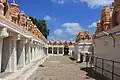 View of rear courtyard of the Narasimha Swamy temple at Seebi