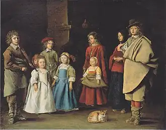 Preparing for Dancing School, Antoine Le Nain (after 1650)