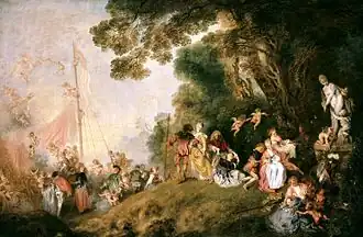 Antoine Watteau, The Embarkation for Cythera, 1718–1721
