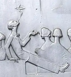 Close-up of one of the relief panels-Apollo Victoria.