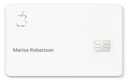 Example of physical Apple Card