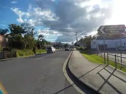 Wilfred Street, approaching the town Centre